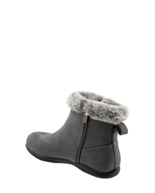 Softwalk® Gray Helena Faux Fur Bootie