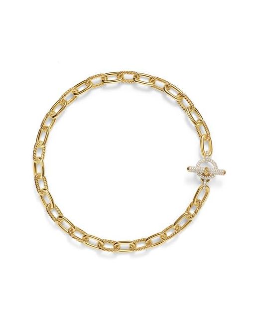 David Yurman Metallic Dy Madison Toggle Chain Necklace