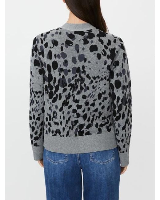 Masai Blue Malokina Leopard Pattern Cardigan