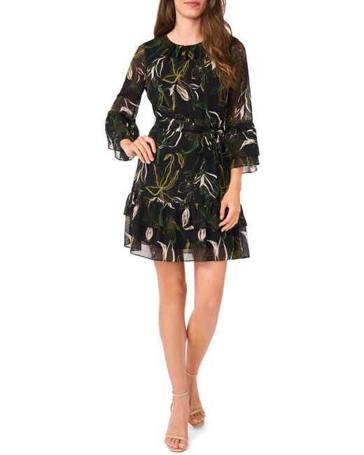 Halogen® Black Ruffle Minidress