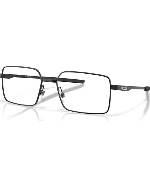 Oakley Brown 56Mm Rectangle Optical Glasses for men