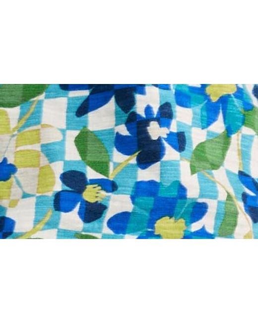 Seasalt Cornwall Blue Studio Glass Organic Cotton Button-Up Top
