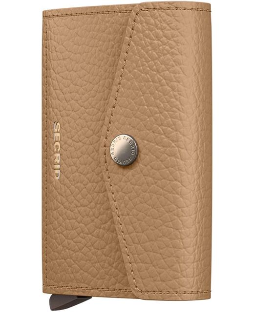 Secrid Brown Envelope Wallet Pebble