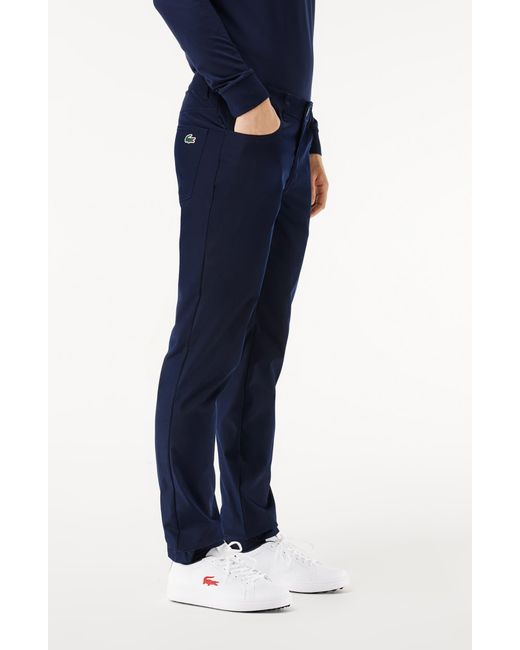 Lacoste Blue Slim Fit Performance Golf Pants for men