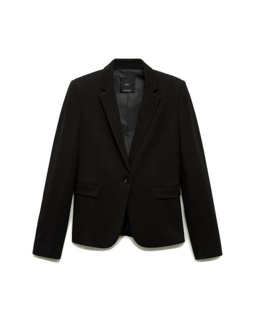 Mango Black Slim Fit Suit Jacket
