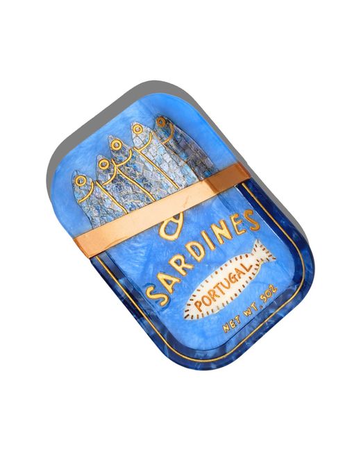 Solar Eclipse Blue Sardines Claw Clip
