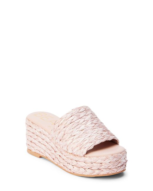 Matisse Pink Peony Platform Wedge Sandal