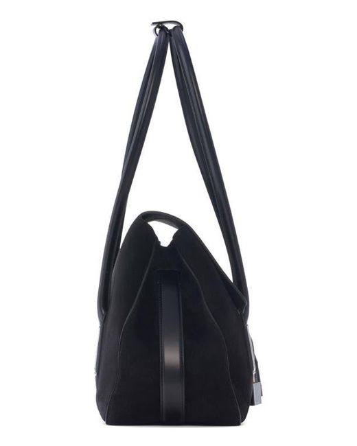 Tom Ford Blue Medium Eclipse Suede Shoulder Bag