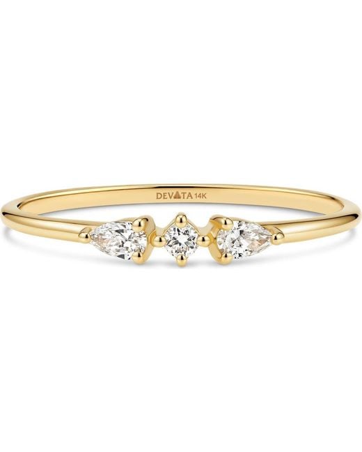 DEVATA Metallic Trio Lab Grown Diamond Ring
