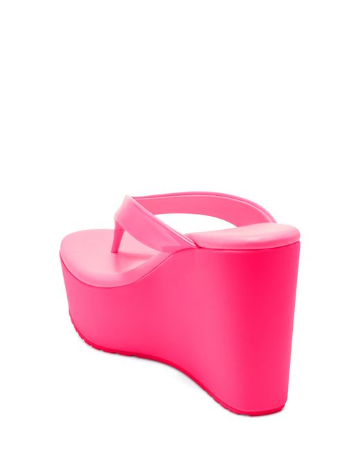 Jessica Simpson Stilla Platform Wedge Flip Flop in Pink