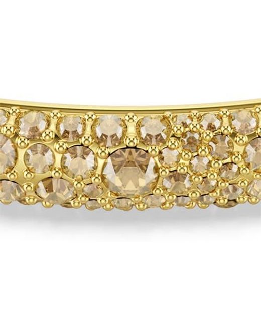 Swarovski Metallic Sublima Crystal Hinged Bangle Bracelet