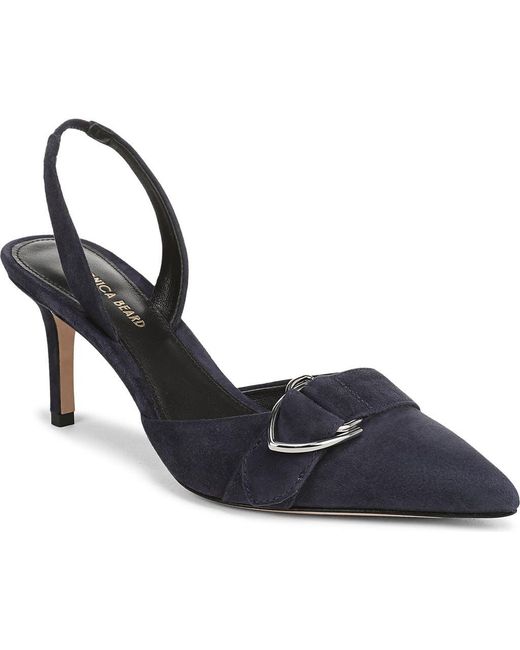 Veronica Beard Blue Loralyn Slingback Pointed Toe Pump