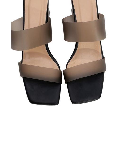 Prologue Shoes Brown Elara Transparent Strap Sandal
