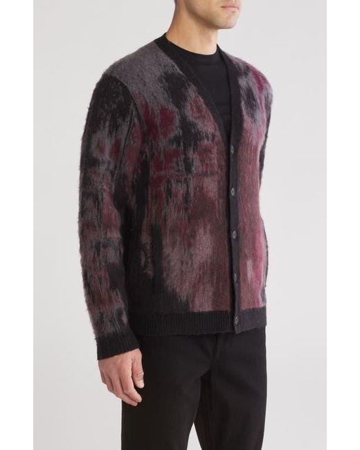 John Varvatos Brown Dio Jacquard Cardigan for men