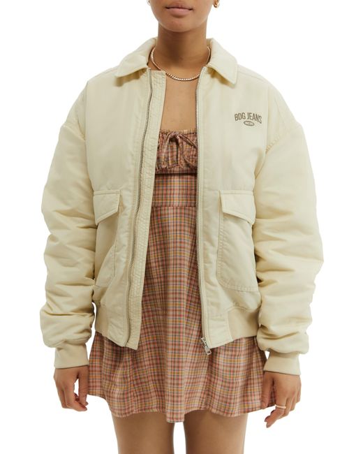 Padded top varsity jacket
