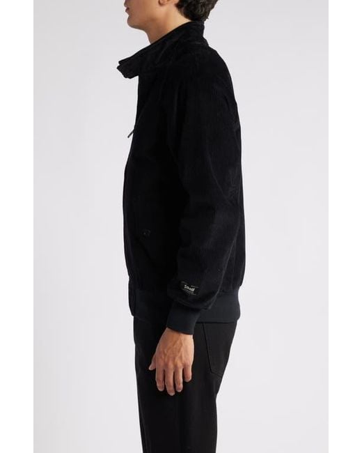 Schott Nyc Black Corduroy Jacket for men