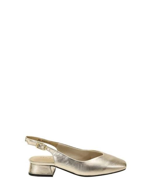 David Tate Natural Sugar Slingback Pump