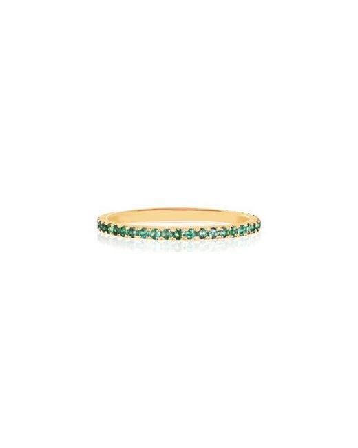 EF Collection Multicolor Emerald Eternity Stack Ring
