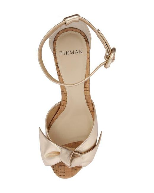 Alexandre Birman Brown Maxi Clarita Ankle Strap Platform Wedge Sandal
