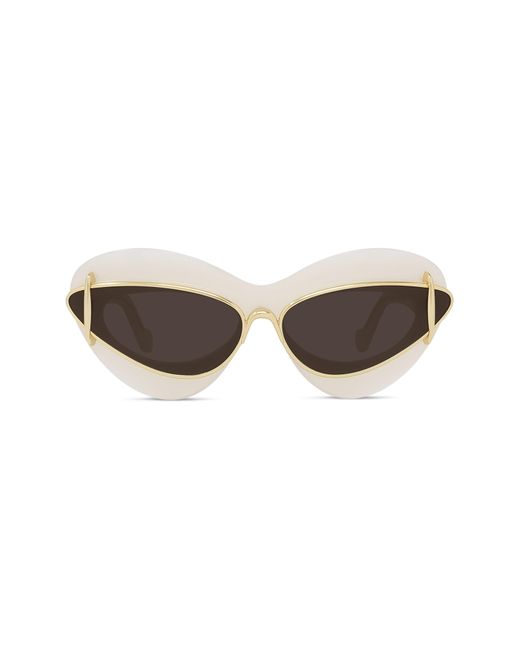 Loewe Multicolor Double Frame 67mm Oversize Cat Eye Sunglasses