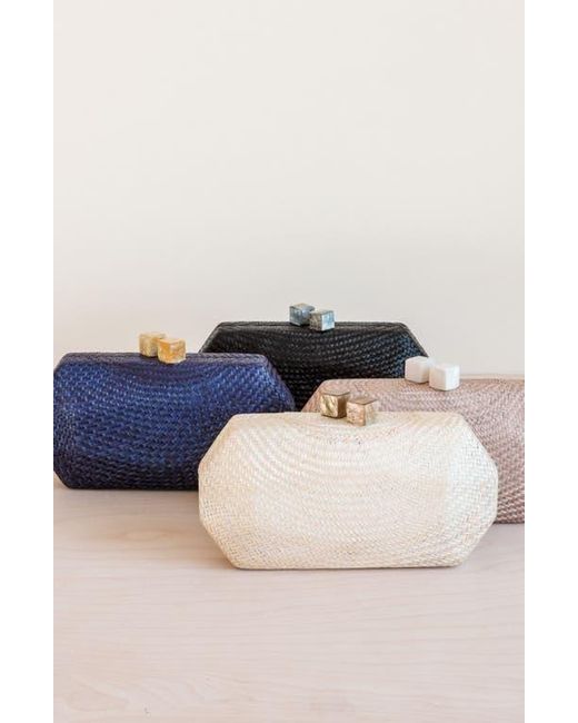 LIKHÂ White Solid Octagon Clutch