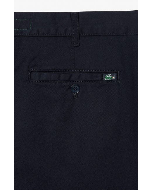 Lacoste Blue Slim Fit Stretch Cotton Chinos for men