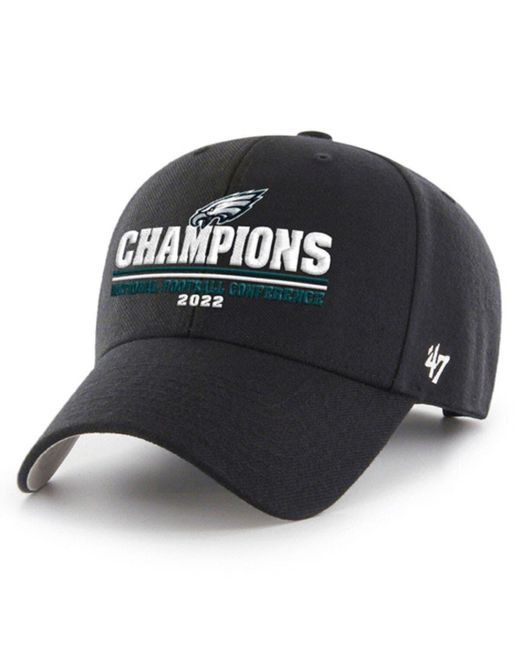 '47 Philadelphia Eagles 2022 Nfc Champions Mvp Adjustable Hat At