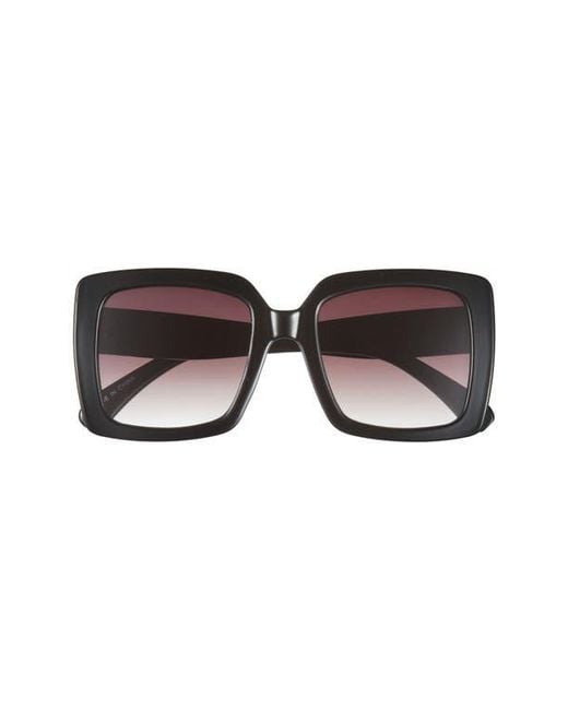 BP. Black Oversize Classic Square Sunglasses