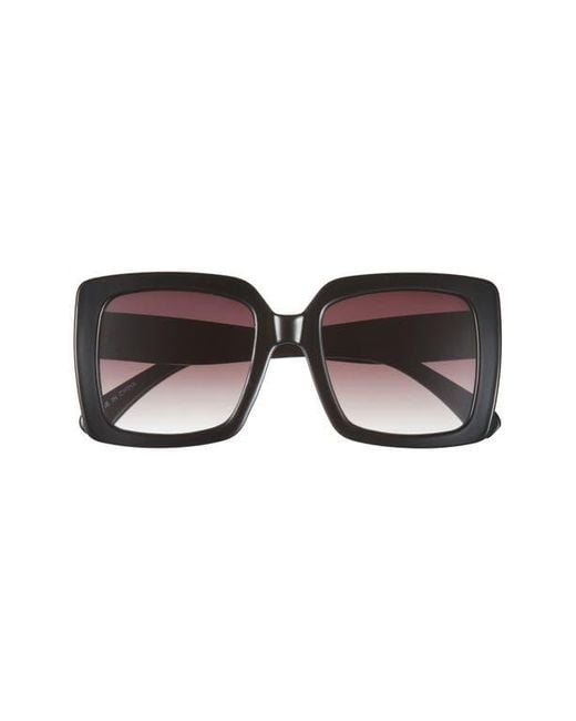 BP. Black Oversize Classic Square Sunglasses