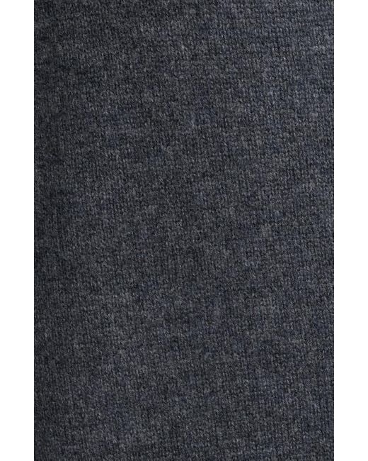 Treasure & Bond Black Pointelle Ruffle Wool & Cashmere Cardigan