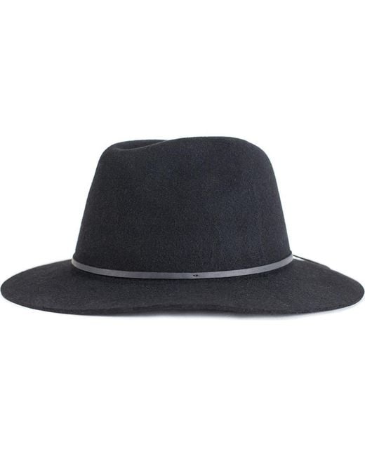 Brixton Blue Wesley Wool Fedora