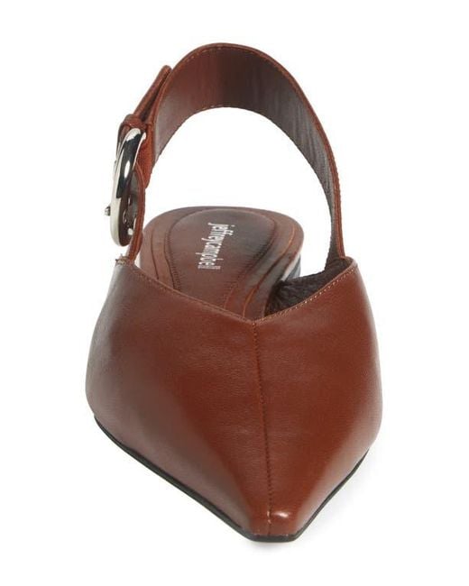 Jeffrey Campbell Brown Scone Slingback Pointed Toe Flat