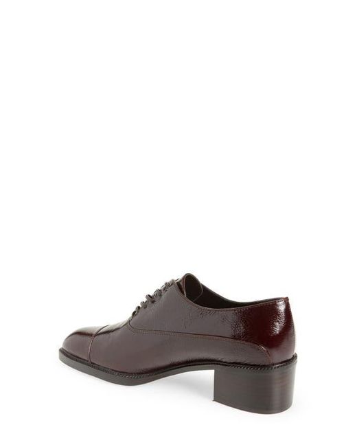 Jeffrey Campbell Brown Thatch Cap Toe Oxford Pump