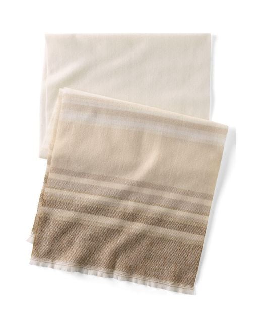 Lands' End Natural Cashtouch Winter Scarf Pattern