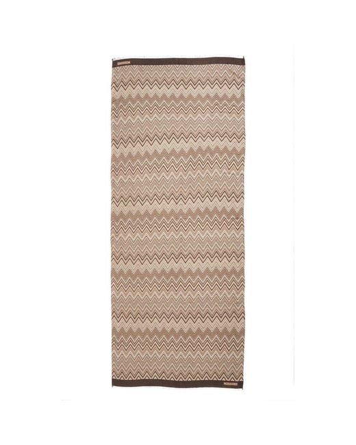 Missoni Natural Zigzag Fringe Scarf
