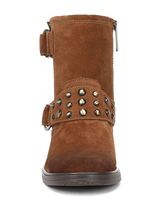 Naturalizer Brown Optimus Stud Moto Boot