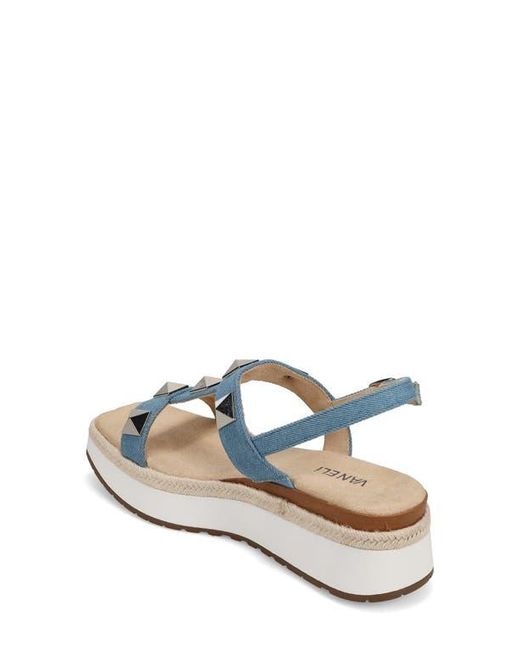 Vaneli Blue Edrys Slingback Platform Sandal