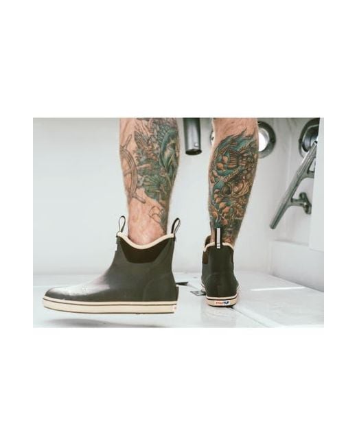 XtraTuf Brown 6-Inch Ankle Deck Boot for men