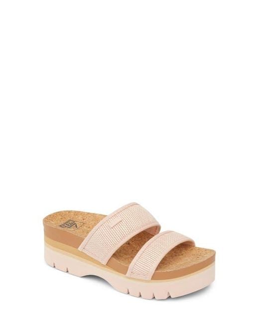 Reef Multicolor Cushion Vista Higher Platform Slide Sandal