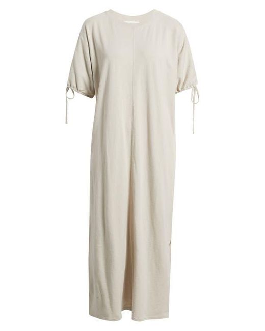 Treasure & Bond Natural Drawstring Sleeve Knit Dress