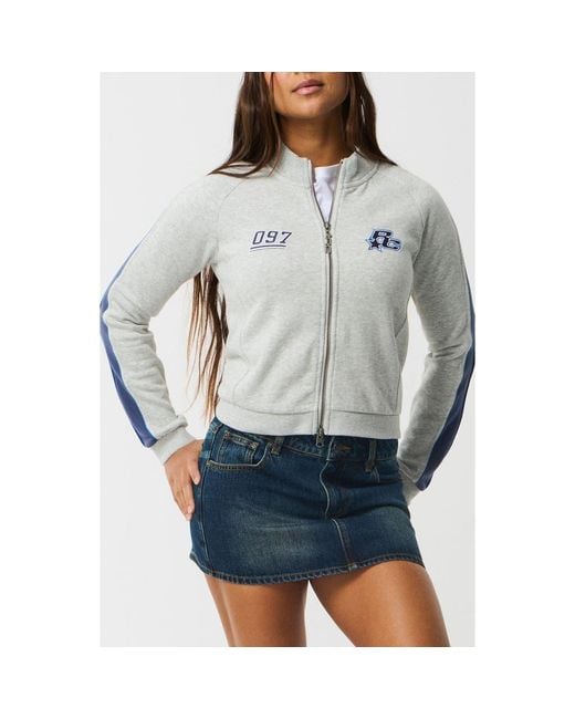Rip Curl Gray Archive Script Front Zip Sweatshirt