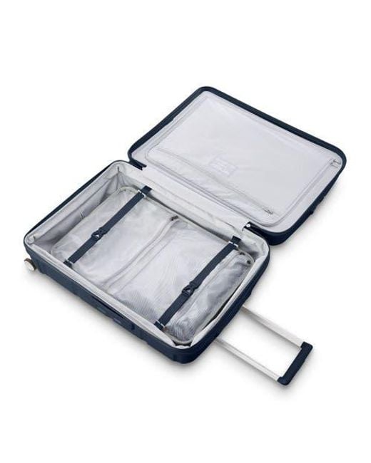 Samsonite Blue Outline Pro 28 Large Checked Spinner Luggage
