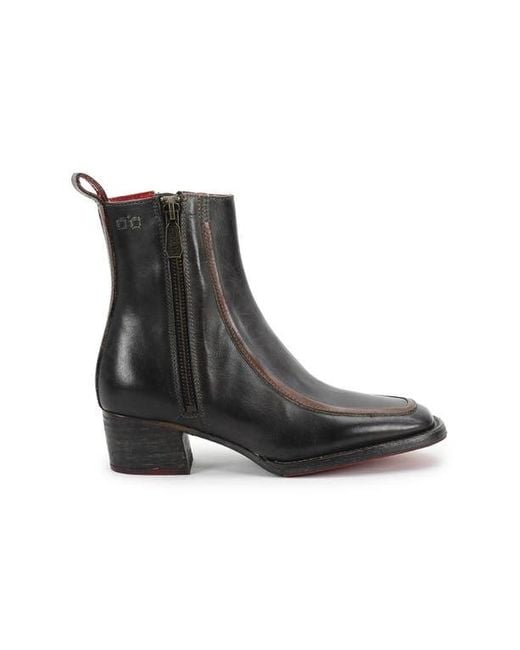 Bed Stu Black Bitsy Ankle Boot