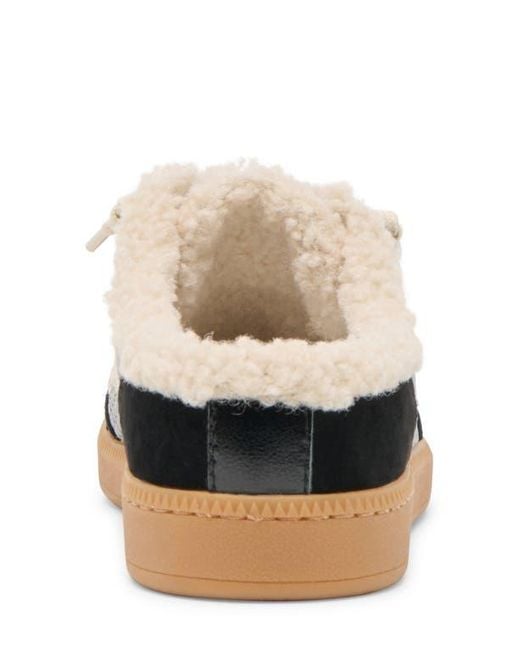 Dolce Vita White Notice Faux Shearling Sneaker
