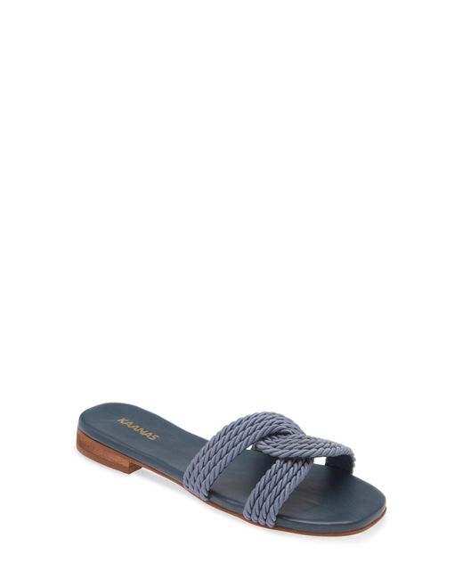 Kaanas Blue Olas Slide Sandal
