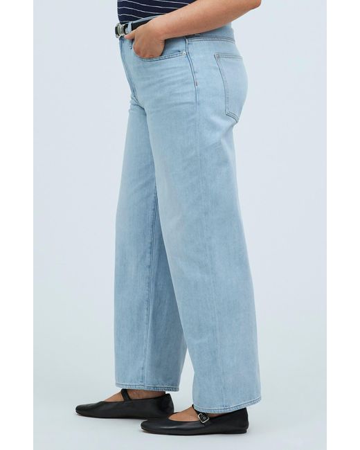Madewell Blue The Perfect Crop Wide Leg Jeans