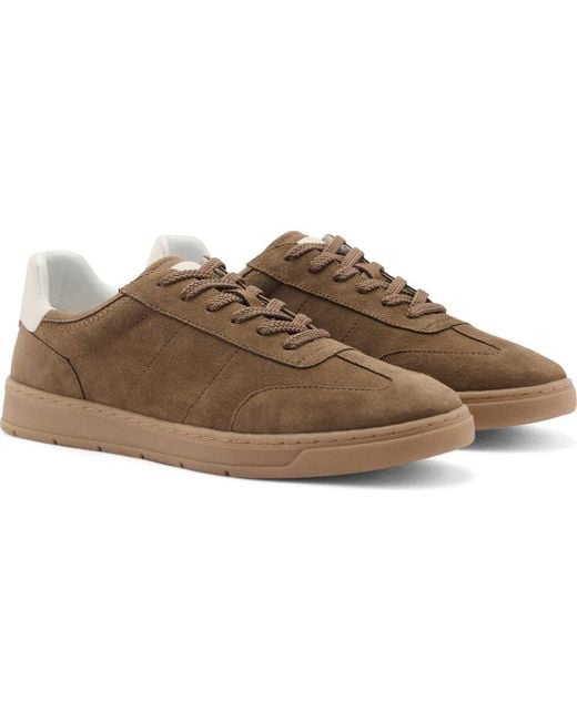 Mango Brown Mixed Sneaker for men