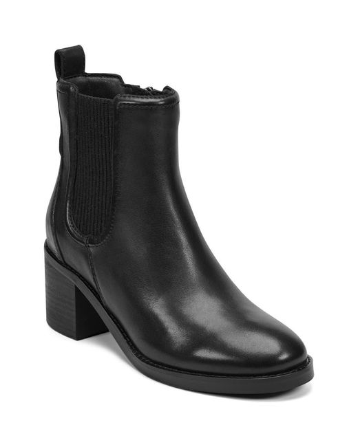 Earth Black Cassi Side Zip Boot
