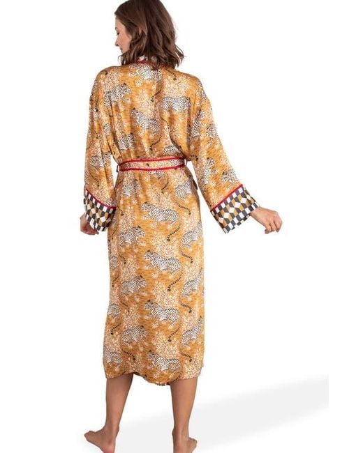 Printfresh Brown Eco Satin Robe