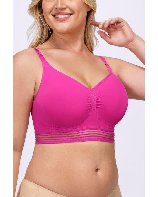 Shapellx Pink Wireless Full Coverage Seamless Bra